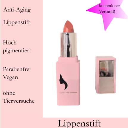 Haltbarer Anti Aging Lippenstift Sexy Sienna aus der Heartbeat Collection von Martina Otte Cosmetics®