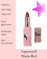 Lippenstift Warm Red aus der Heartbeat Collection von Martina Otte Cosmetics®