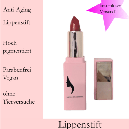 Lippenstift Warm Red aus der Heartbeat Collection von Martina Otte Cosmetics®